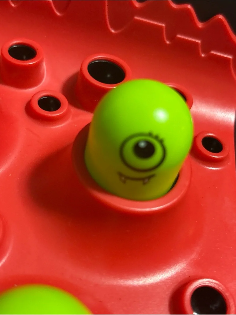Classic Whack-a-Monster Game - Red & Green
